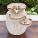 Water Fountain Floral Scallop Antique White - The Shops at Mount Vernon