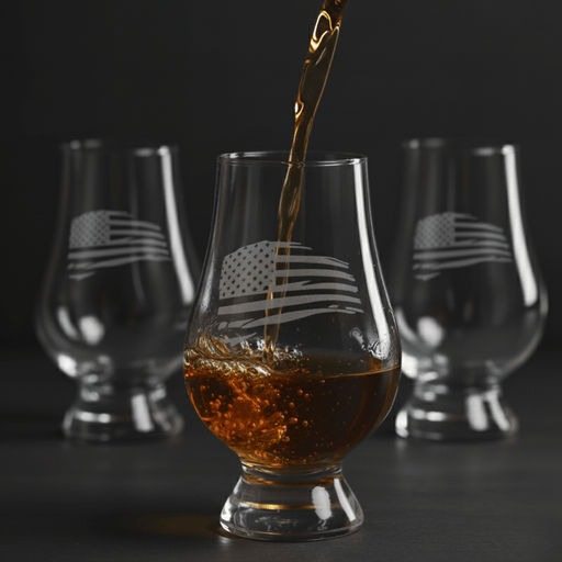 Waving Flag Whiskey Tasting Glass - The Shops at Mount Vernon
