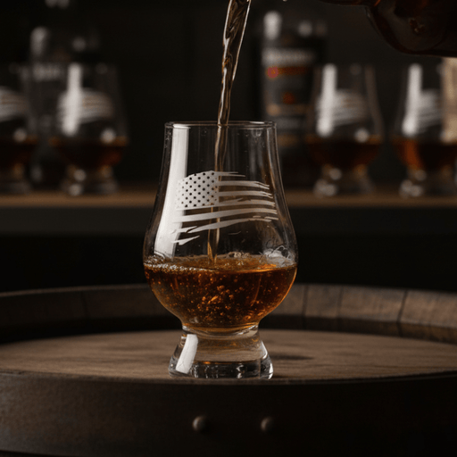 Waving Flag Whiskey Tasting Glass - The Shops at Mount Vernon