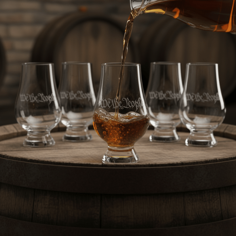 We the People Glencairn Whiskey Tasting Glass - The Shops at Mount Vernon