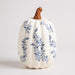 White & Blue Floral Ceramic Pumpkin - Assorted Sizes - The Shops at Mount Vernon
