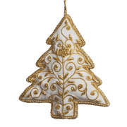 White & Christmas Tree Ornament St. Nicolas - The Shops at Mount Vernon