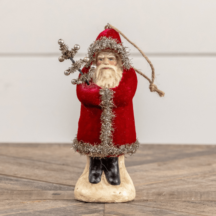 Wine Velvet Belsnickle Ornament - The Shops at Mount Vernon