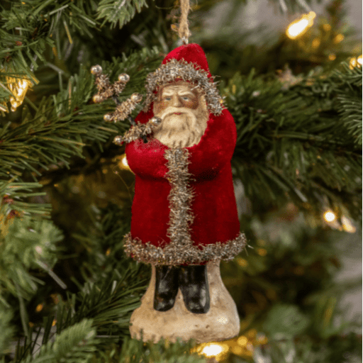 Wine Velvet Belsnickle Ornament - The Shops at Mount Vernon