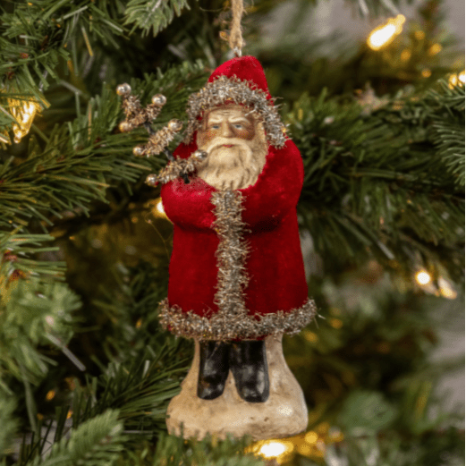 Wine Velvet Belsnickle Ornament - The Shops at Mount Vernon