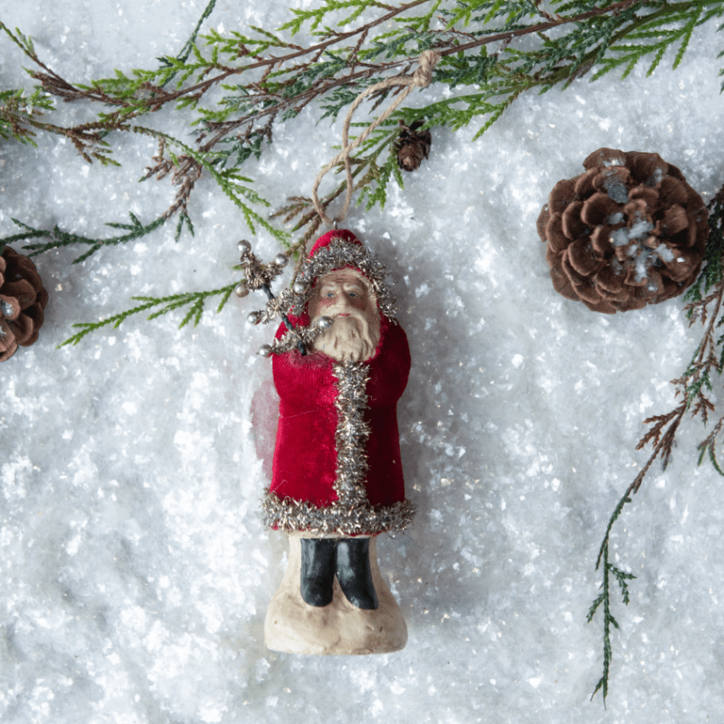 Wine Velvet Belsnickle Ornament - The Shops at Mount Vernon