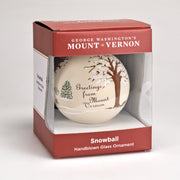 Winter Wonderland Mount Vernon Glass Ball Ornament - The Shops at Mount Vernon