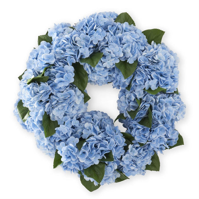 Wreath Blue Hydrangea Real Touch 24in - The Shops at Mount Vernon