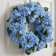 Wreath Blue Hydrangea Real Touch 24in - The Shops at Mount Vernon