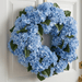 Wreath Blue Hydrangea Real Touch 24in - The Shops at Mount Vernon