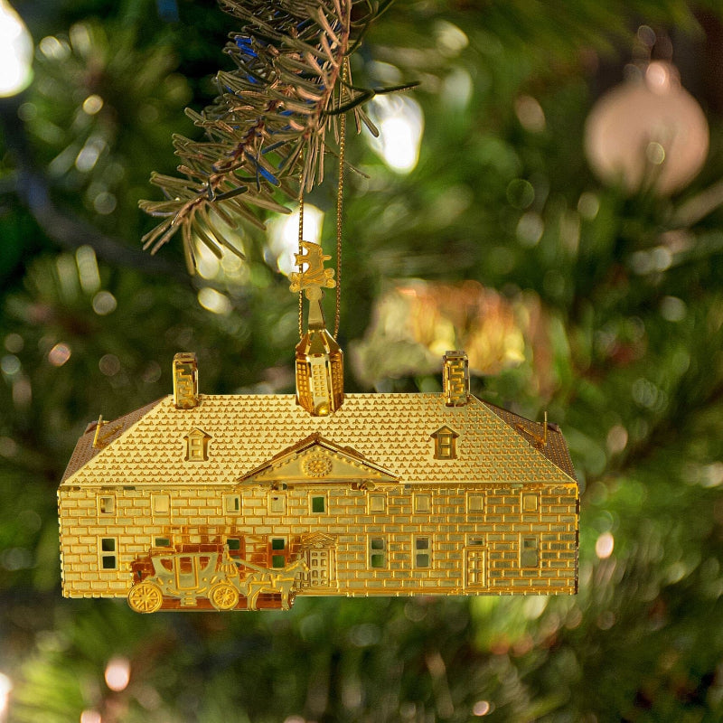 3D Brass Mount Vernon Mansion Ornament - DESIGN MASTER ASSOCIATES - The Shops at Mount Vernon