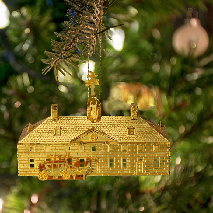 3D Brass Mount Vernon Mansion Ornament - DESIGN MASTER ASSOCIATES - The Shops at Mount Vernon
