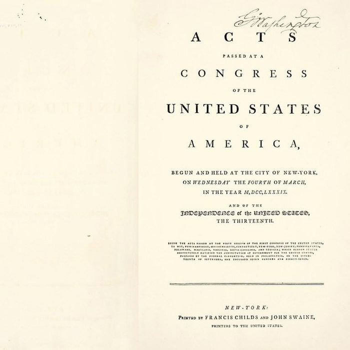 Acts of Congress 1789: Special Edition - The Shops at Mount Vernon - The Shops at Mount Vernon