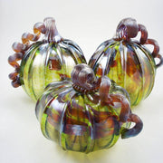Autumn Green Pumpkin - Squat - LUKE ADAMS HANDBLOWN GLASS - The Shops at Mount Vernon