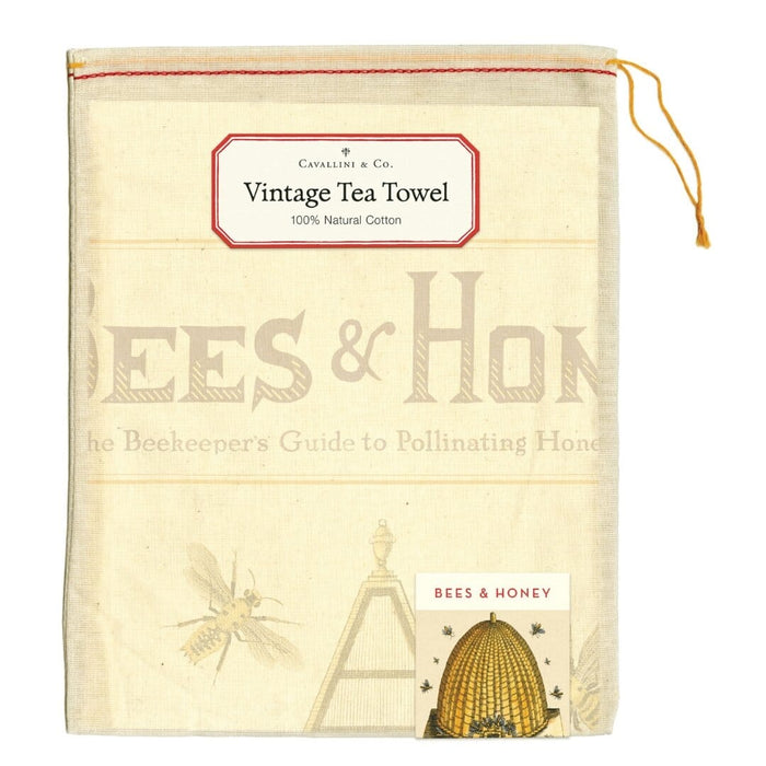 Bees & Honey Tea Towel - Cavallini Papers & Co. Inc - The Shops at Mount Vernon