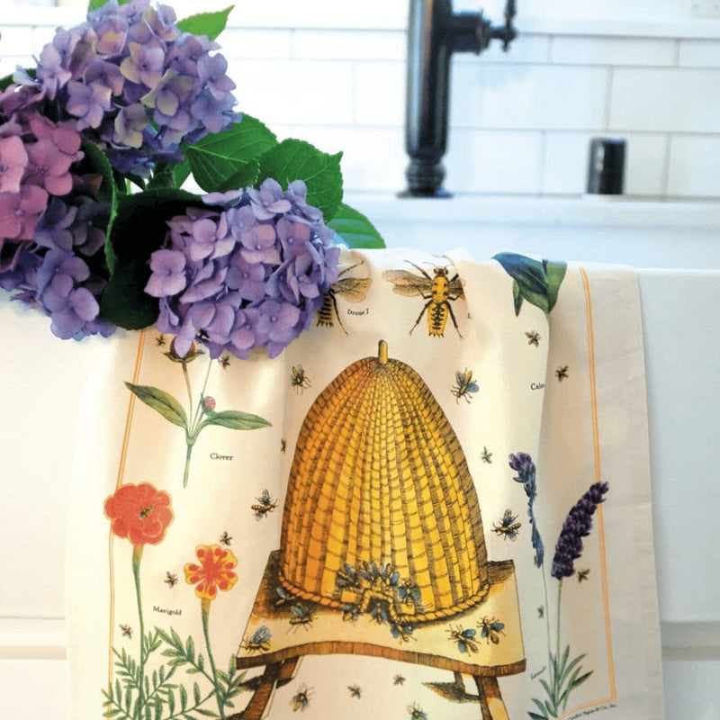 Bees & Honey Tea Towel - Cavallini Papers & Co. Inc - The Shops at Mount Vernon