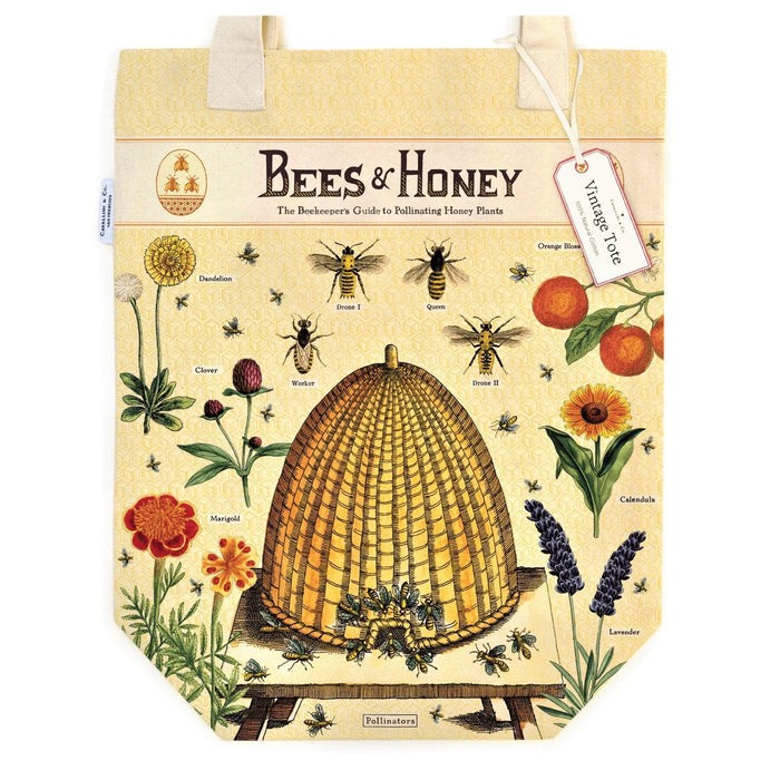 Bees & Honey Tote - Cavallini Papers & Co. Inc - The Shops at Mount Vernon