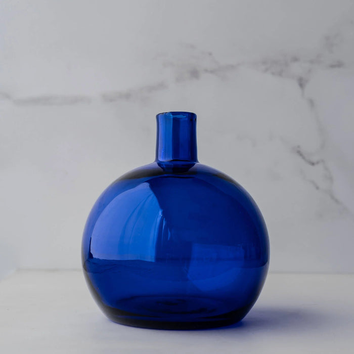 Blenko Cobalt Bud Ball Vase - The Shops at Mount Vernon