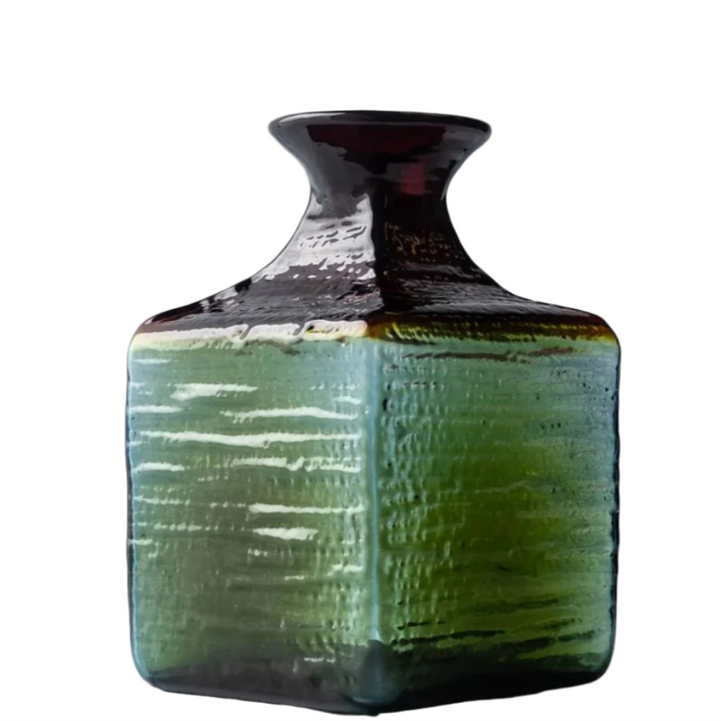 Blenko Glass Bud Vase Strata Summer Storm - The Shops at Mount Vernon