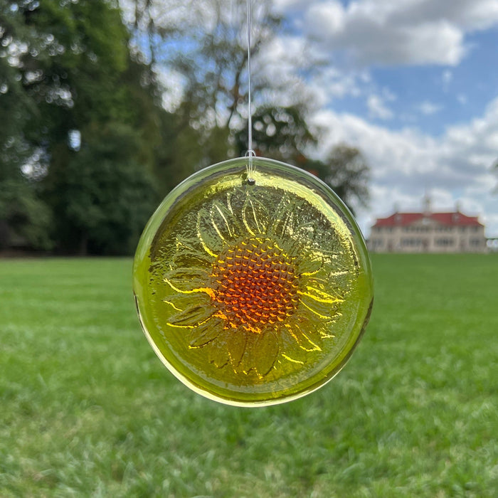 Blenko Sunflower Glass Suncatcher - The Shops at Mount Vernon