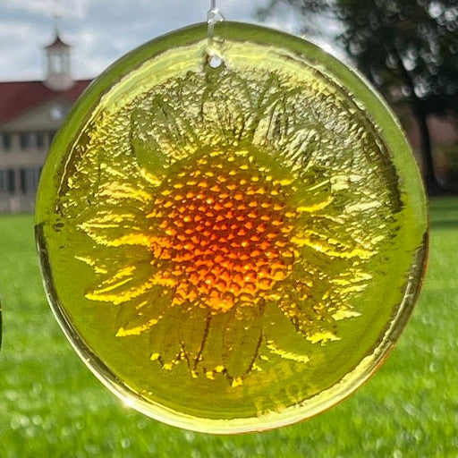 Blenko Sunflower Glass Suncatcher - The Shops at Mount Vernon