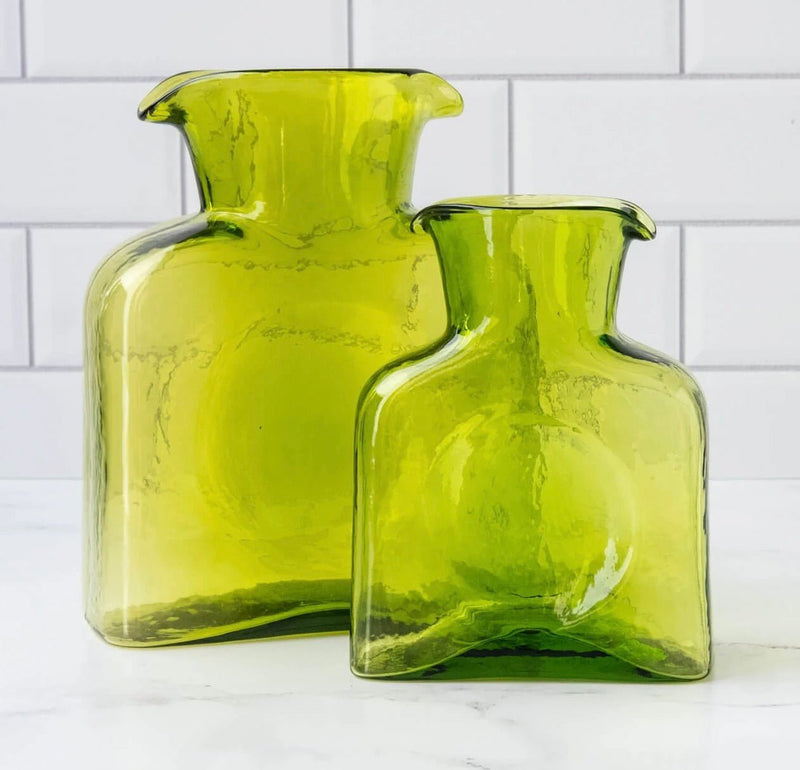 Blenko Water Bottle - Olive Water Bottle - Large or Mini - The Shops at Mount Vernon