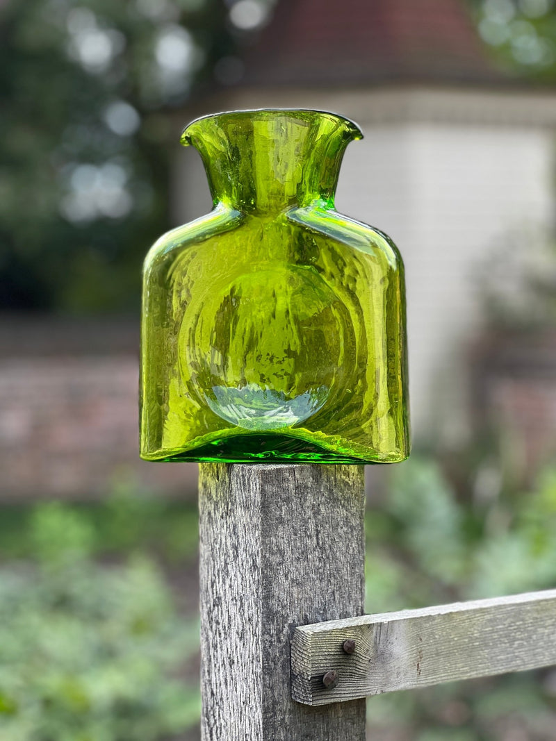 Blenko Water Bottle - Olive Water Bottle - Large or Mini - The Shops at Mount Vernon
