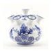 Blue and White 7" Porcelain Flower Vase - The Shops at Mount Vernon