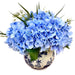 Blue and White 9" Porcelain Flower Vase - Danny's Fine Porcelain - The Shops at Mount Vernon