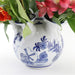 Blue and White 9" Porcelain Flower Vase - Danny's Fine Porcelain - The Shops at Mount Vernon