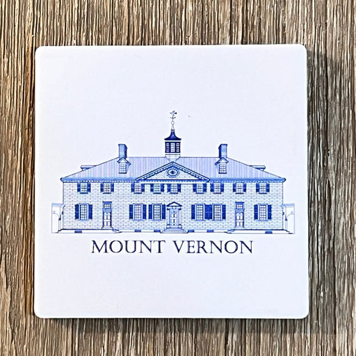 Blue and White Mount Vernon Coaster - The Shops at Mount Vernon