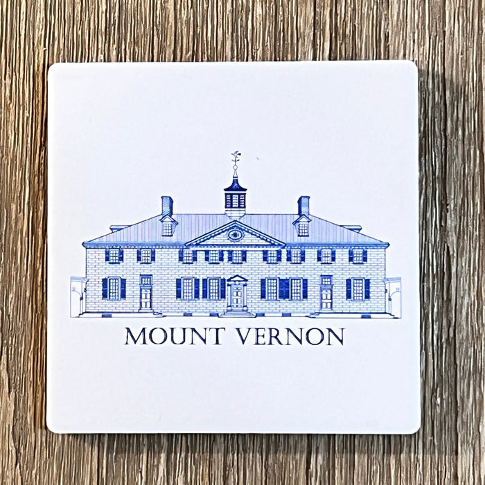 Blue and White Mount Vernon Coaster - The Shops at Mount Vernon