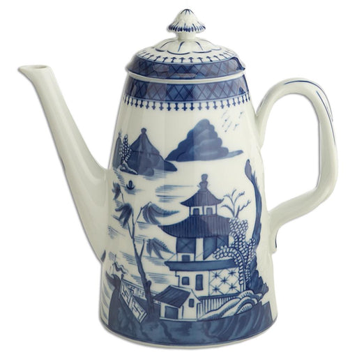 Blue Canton Coffee Pot by Mottahedeh - The Shops at Mount Vernon