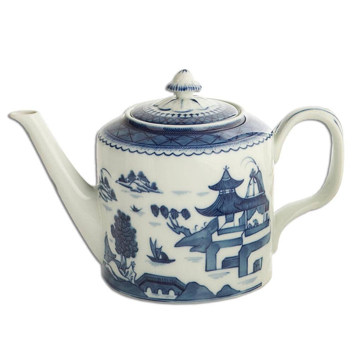 Blue Canton Tea Pot by Mottahedeh - MOTTAHEDEH & COMPANY, INC - The Shops at Mount Vernon