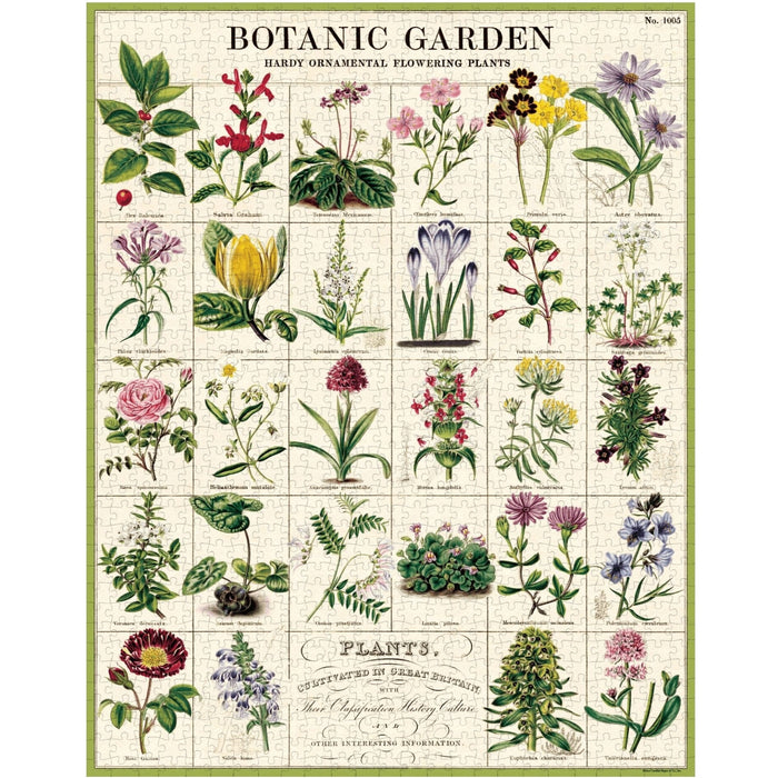 Botanic Garden Vintage Puzzle - Cavallini Papers & Co. Inc - The Shops at Mount Vernon