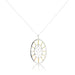 Bull's Eye Oval Pendant in Sterling Silver & Gold Plate - Color Craft Inc - The Shops at Mount Vernon