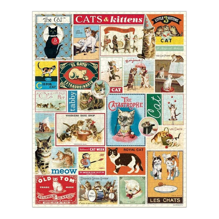 Cats Vintage Puzzle - Cavallini Papers & Co. Inc - The Shops at Mount Vernon