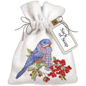 Christmas Gift Soap - Bluebird Sack of Soap - The Shops at Mount Vernon