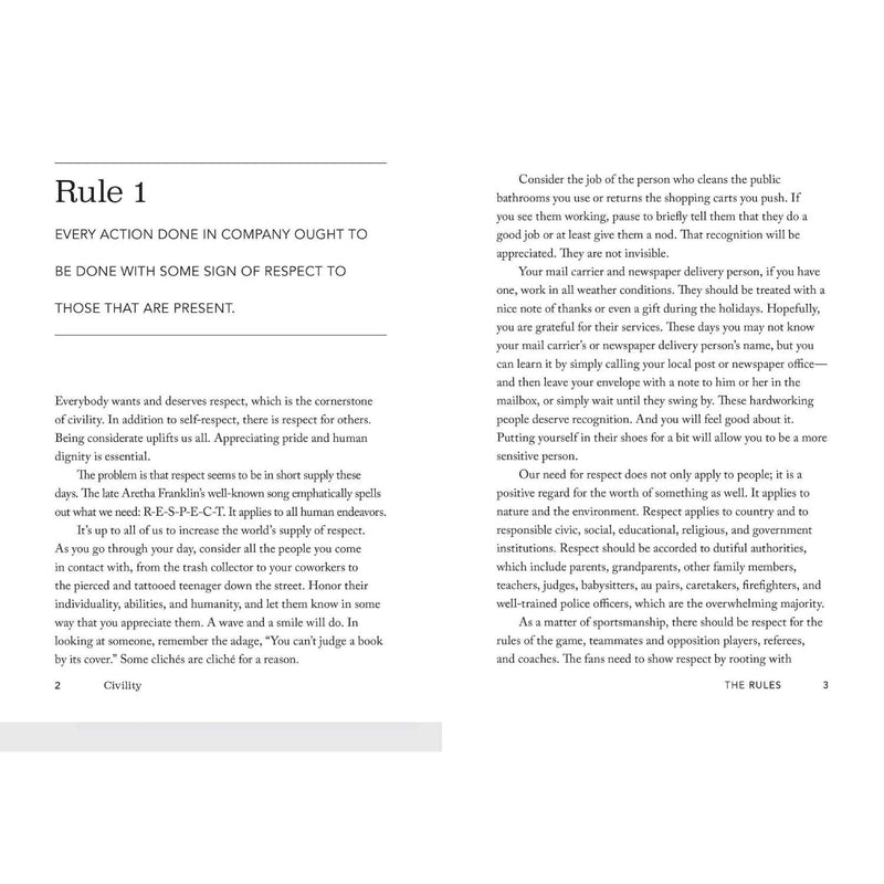 Civility: George Washington's 110 Rules for Today - ANDREWS MCMEEL ASSOCIATES - The Shops at Mount Vernon