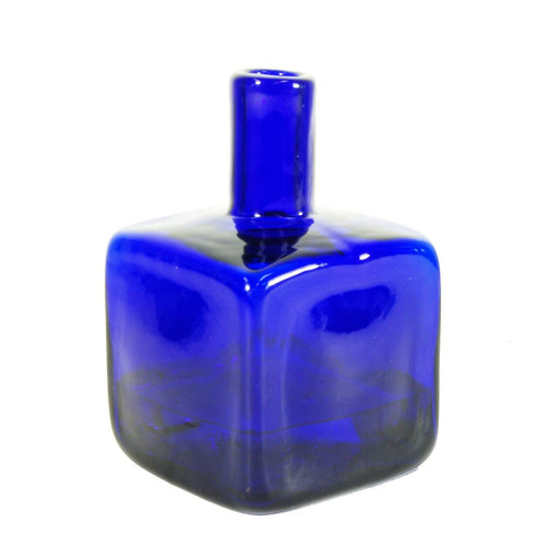 Cobalt Block Bud Vase - BLENKO GLASS COMPANY - The Shops at Mount Vernon