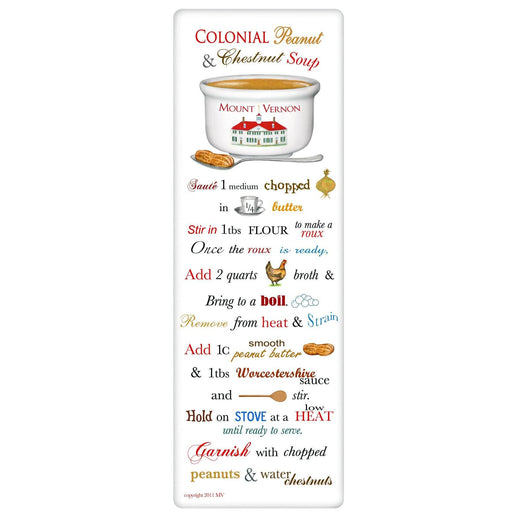 Colonial Peanut & Chestnut Soup Flour Sack Towel - The Shops at Mount Vernon - The Shops at Mount Vernon