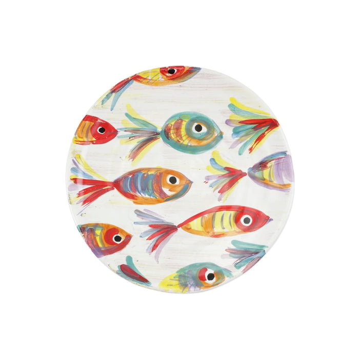 Colorful Fish Salad Plate - Made in Italy - Vietri - The Shops at Mount Vernon