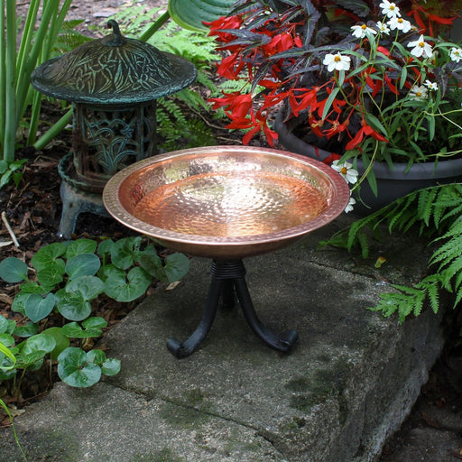 Copper Plated Birdbath With Stand - Achla Designs - The Shops at Mount Vernon