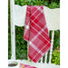 Cotton Fringed Napkins - Cherry Red Plaid - Set of 4 - The Shops at Mount Vernon