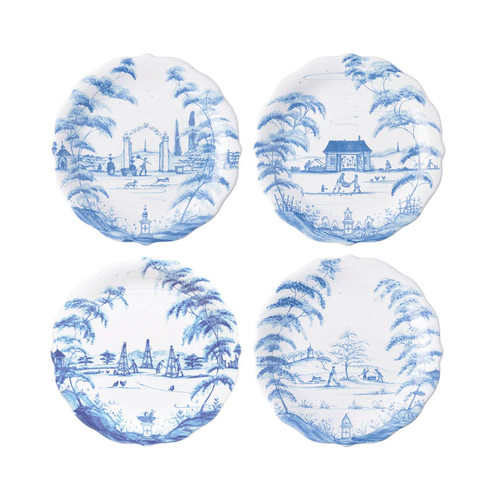 Country Estate Set of Four Party Plates - The Shops at Mount Vernon