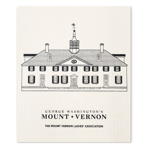 Eco-friendly Swedish Dish Cloth - George Washington's Mount Vernon - THREE BLUEBIRDS - The Shops at Mount Vernon