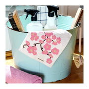 Eco-friendly Swedish Dishcloth - Cherry Blossoms - THREE BLUEBIRDS - The Shops at Mount Vernon