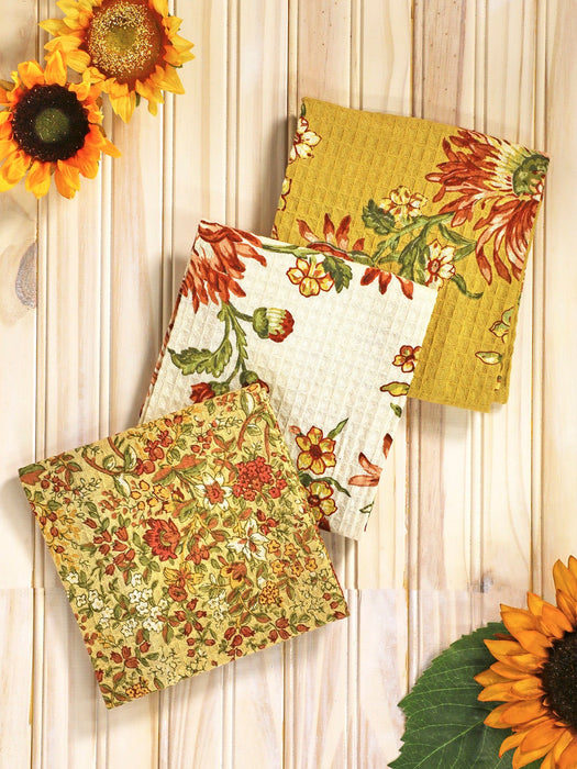 Fall Tea Towel Bundle S/3 - The Shops at Mount Vernon