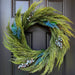 Faux Holiday Wreath - Blueberry Greenery Wreath - The Shops at Mount Vernon