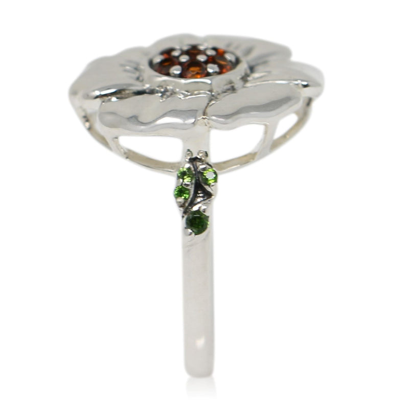 Front Parlor Garnet Sterling Silver Ring - Color Craft Inc - The Shops at Mount Vernon
